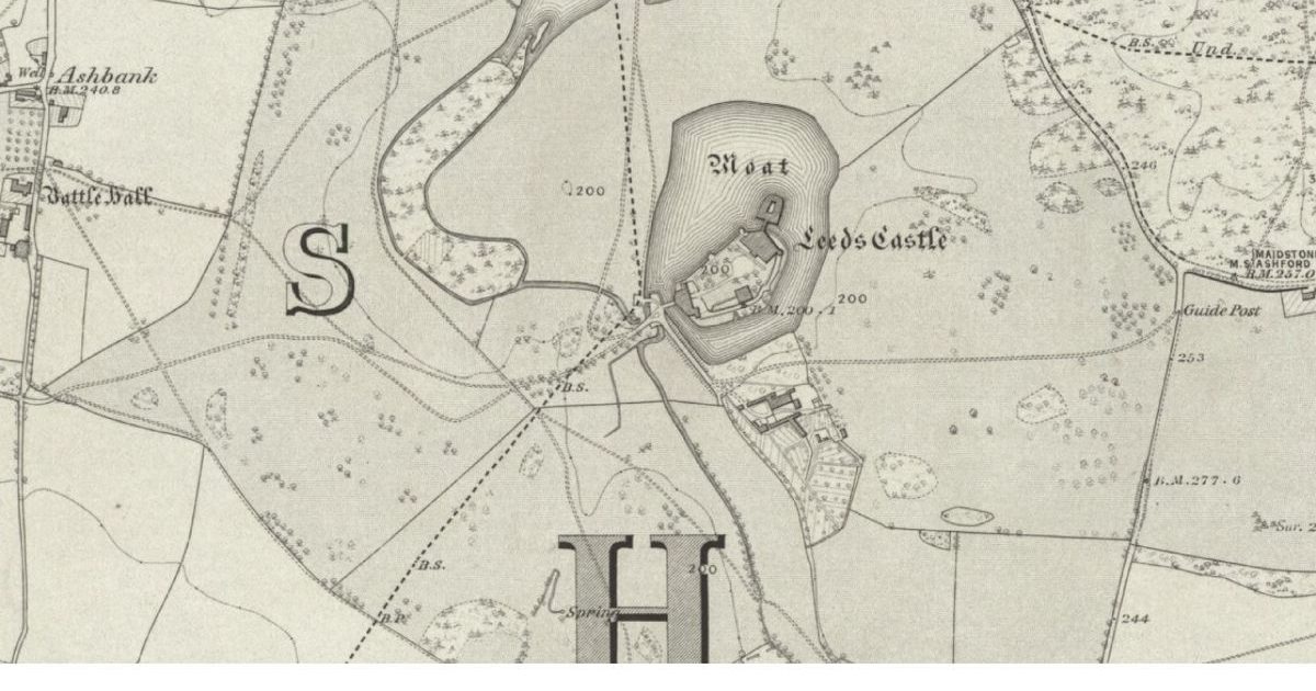 Leeds Castle Footpath Map Leeds Castle - Maidstone - Parks & Gardens